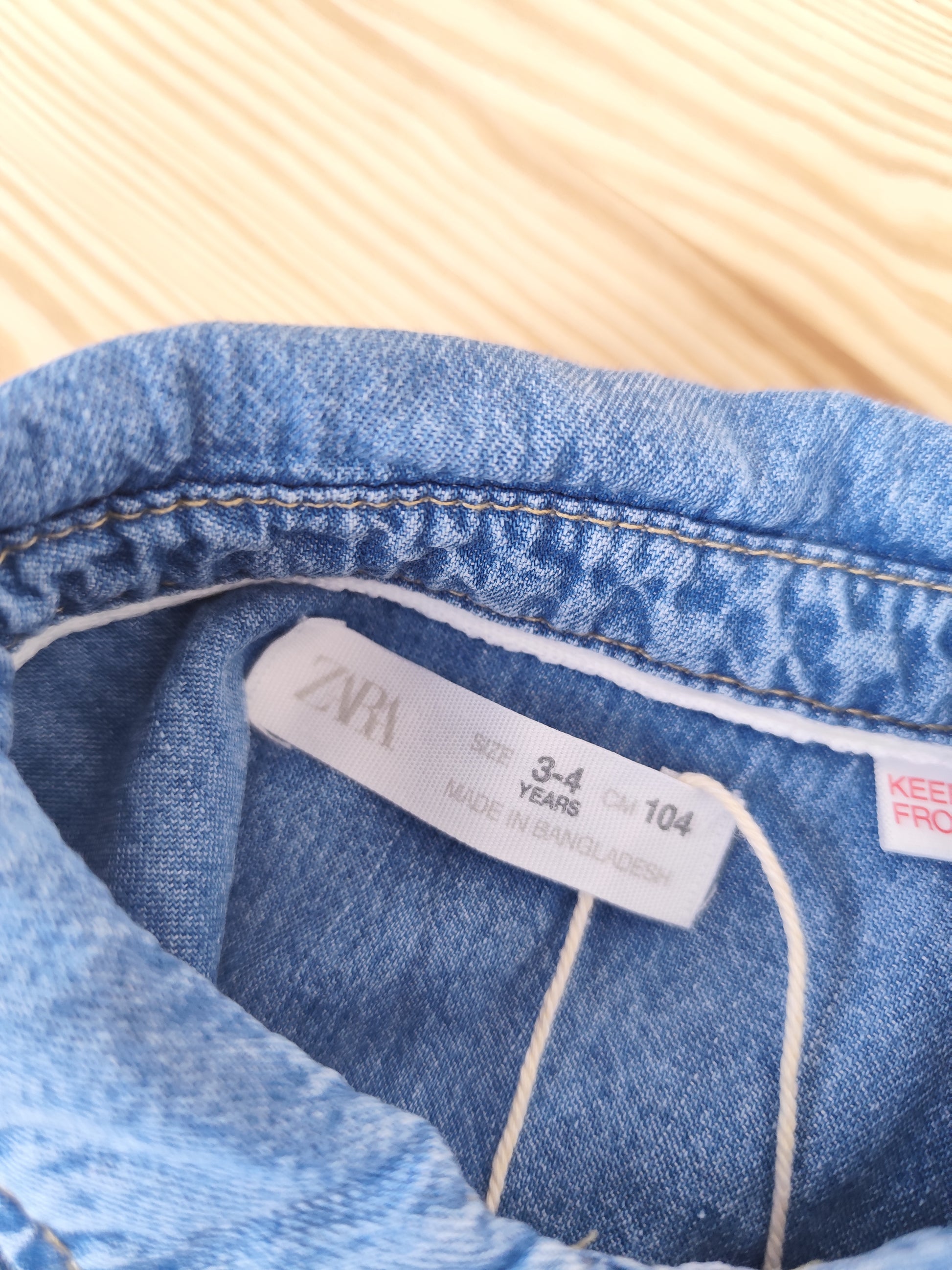 Zara Jeanshemd - Größe 104