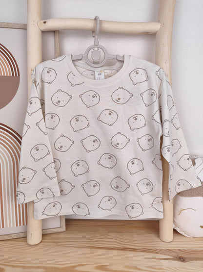 H&M Langarmshirt - Bär - Größe 104