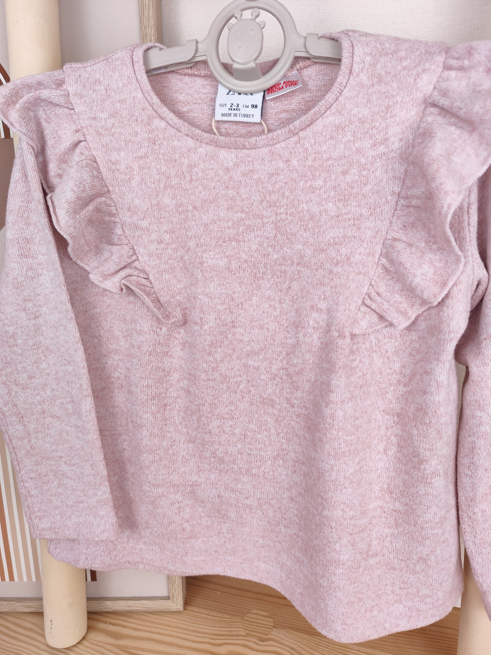 Zara Pullover - Rüschen - Größe 98