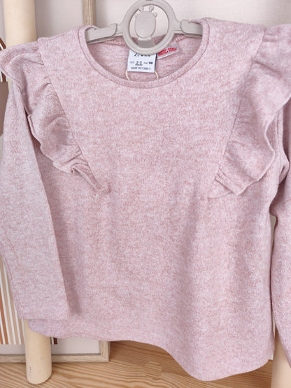 Zara Pullover - Rüschen - Größe 98