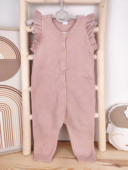 H&M Jumpsuit - Strick - Rüschen - Größe 80