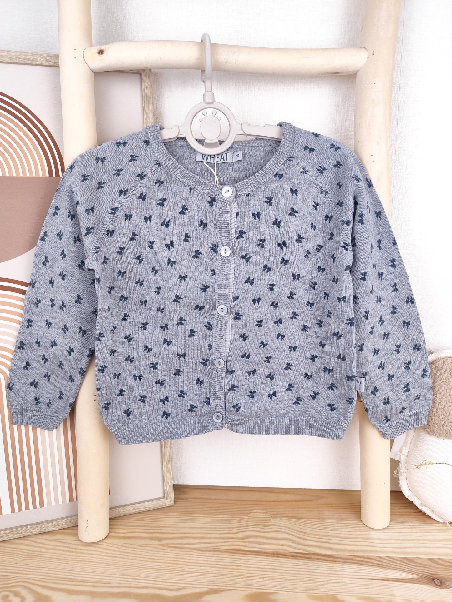 WHEAT Strickjacke - Schleifen - Größe 98 (B-Ware)