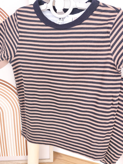 H&M 2-tlg. Schlafanzug - Streifen - Größe 98/104