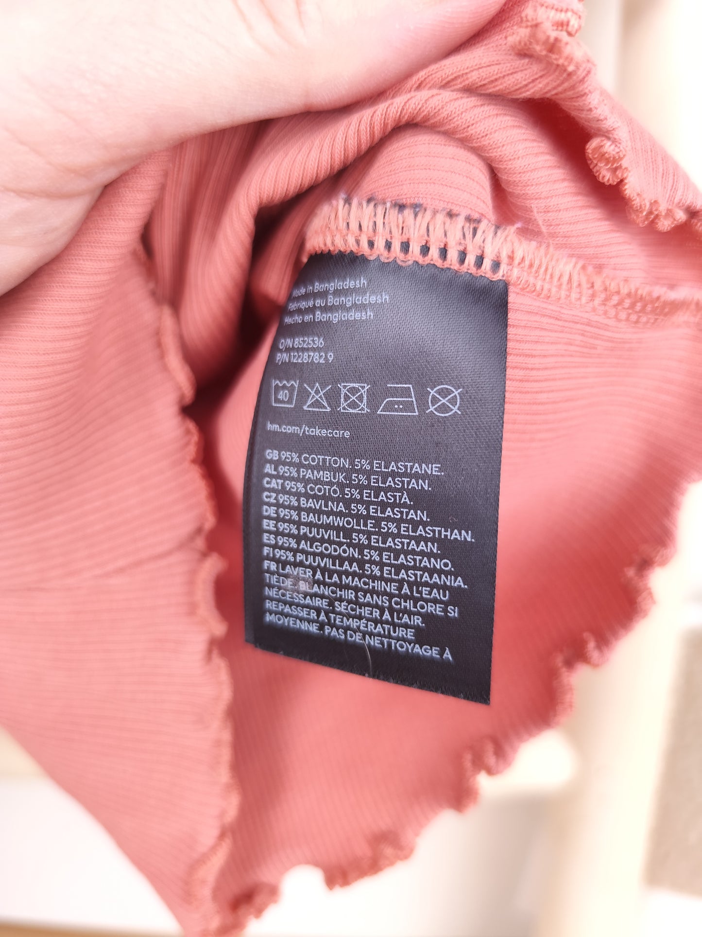 H&M Top - gerippt - Größe 98/104