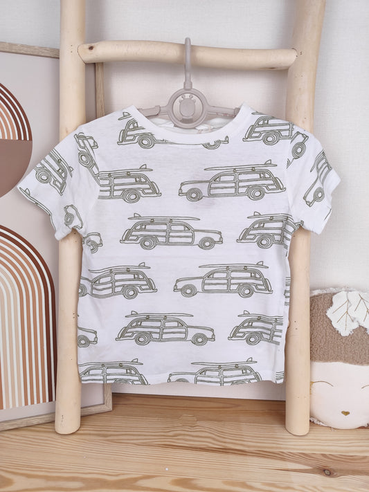 H&M T-Shirt - Auto - Größe 98/104