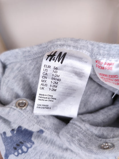 H&M Schlafanzug - gefüttert - Größe 56