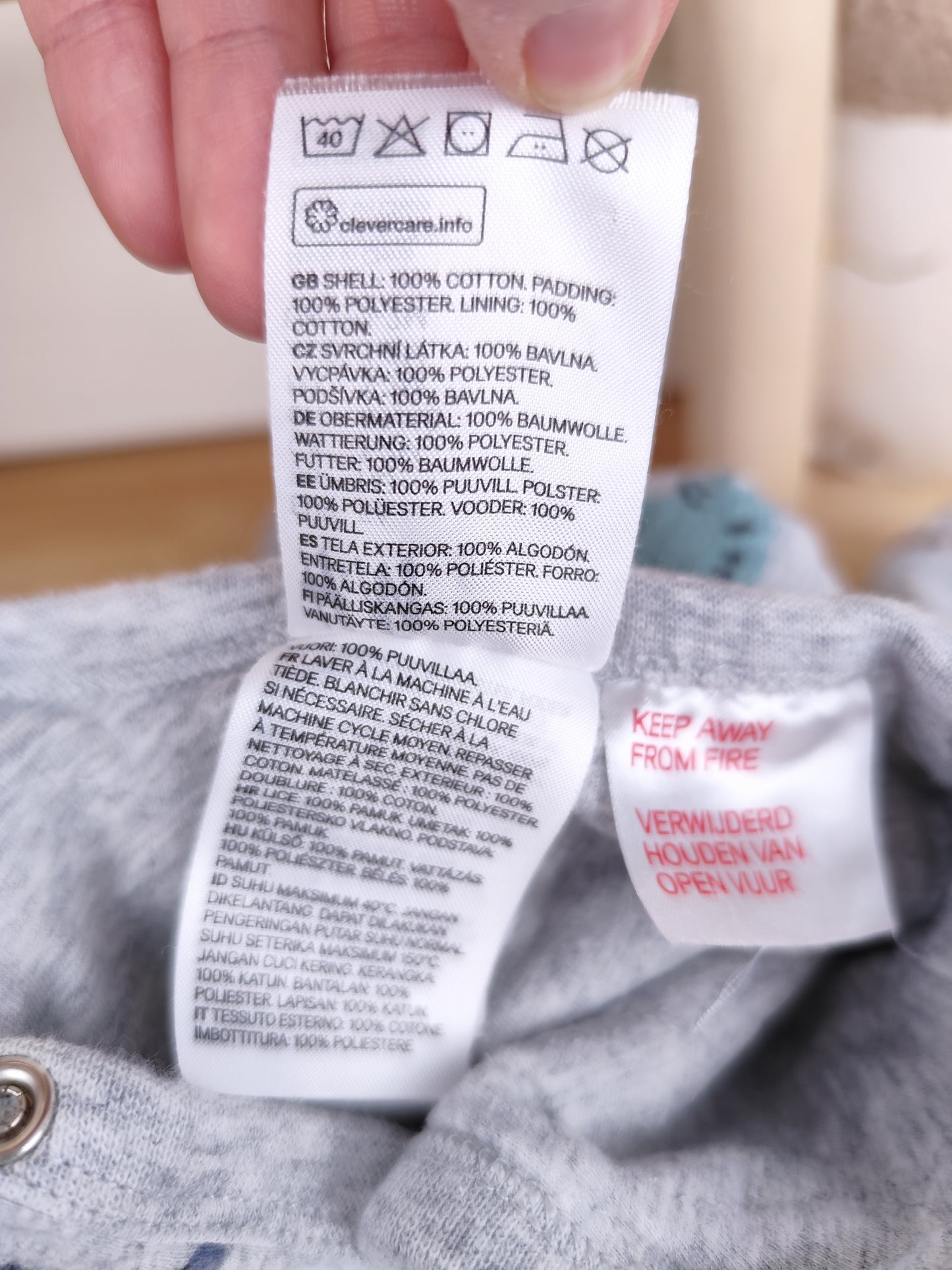 H&M Schlafanzug - gefüttert - Größe 56