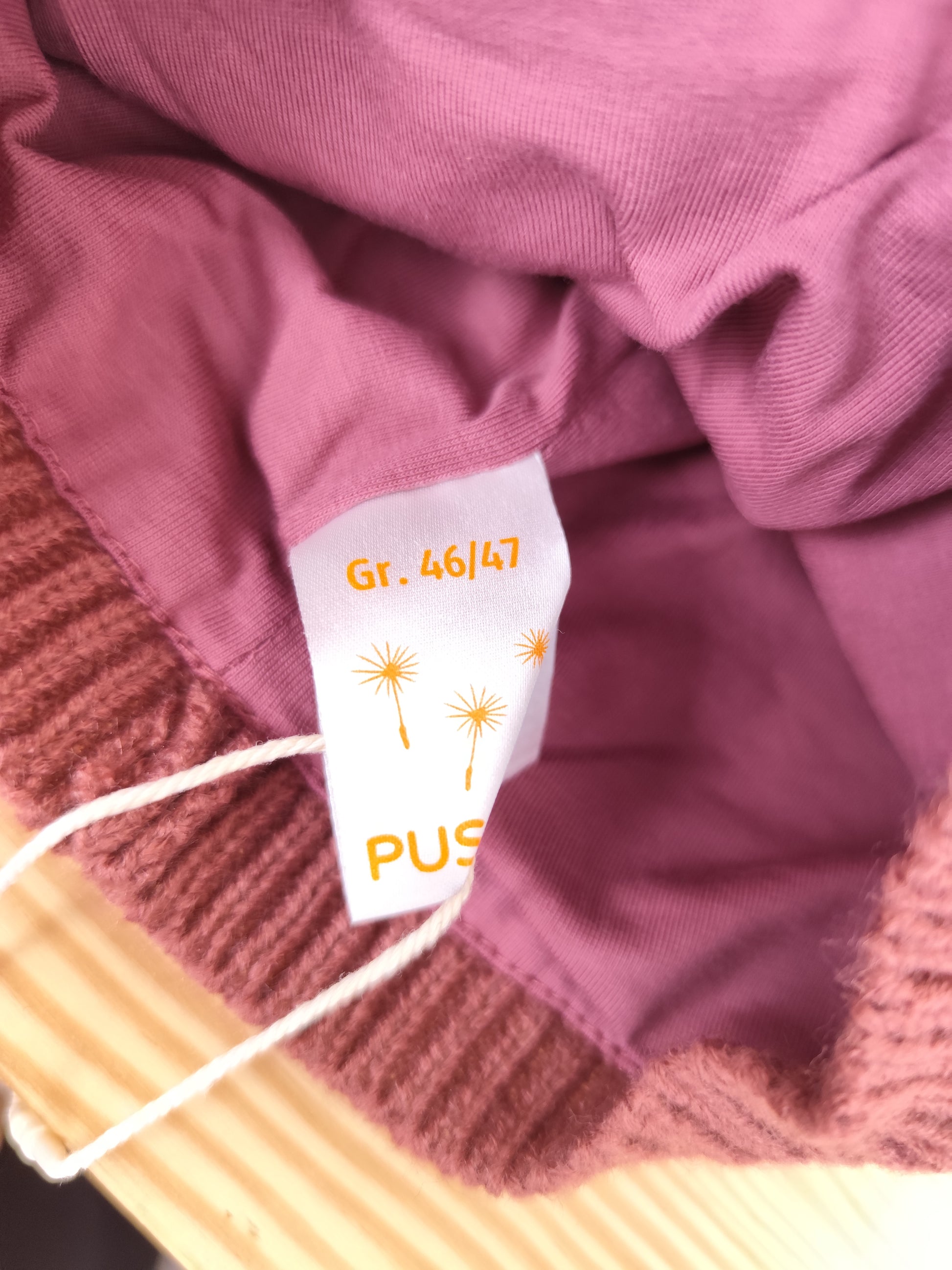 Pusblu Mütze- Blumen - Größe 46/47