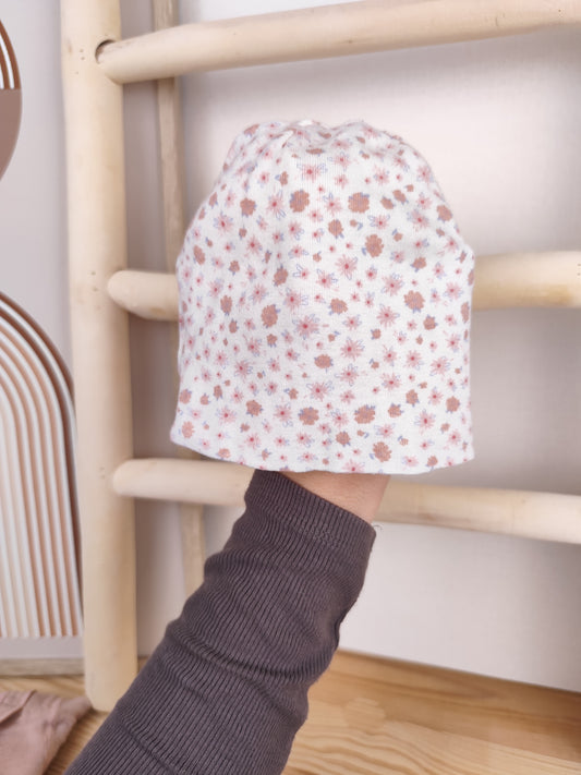 Topomini Mütze - Blumen - Größe 38/39