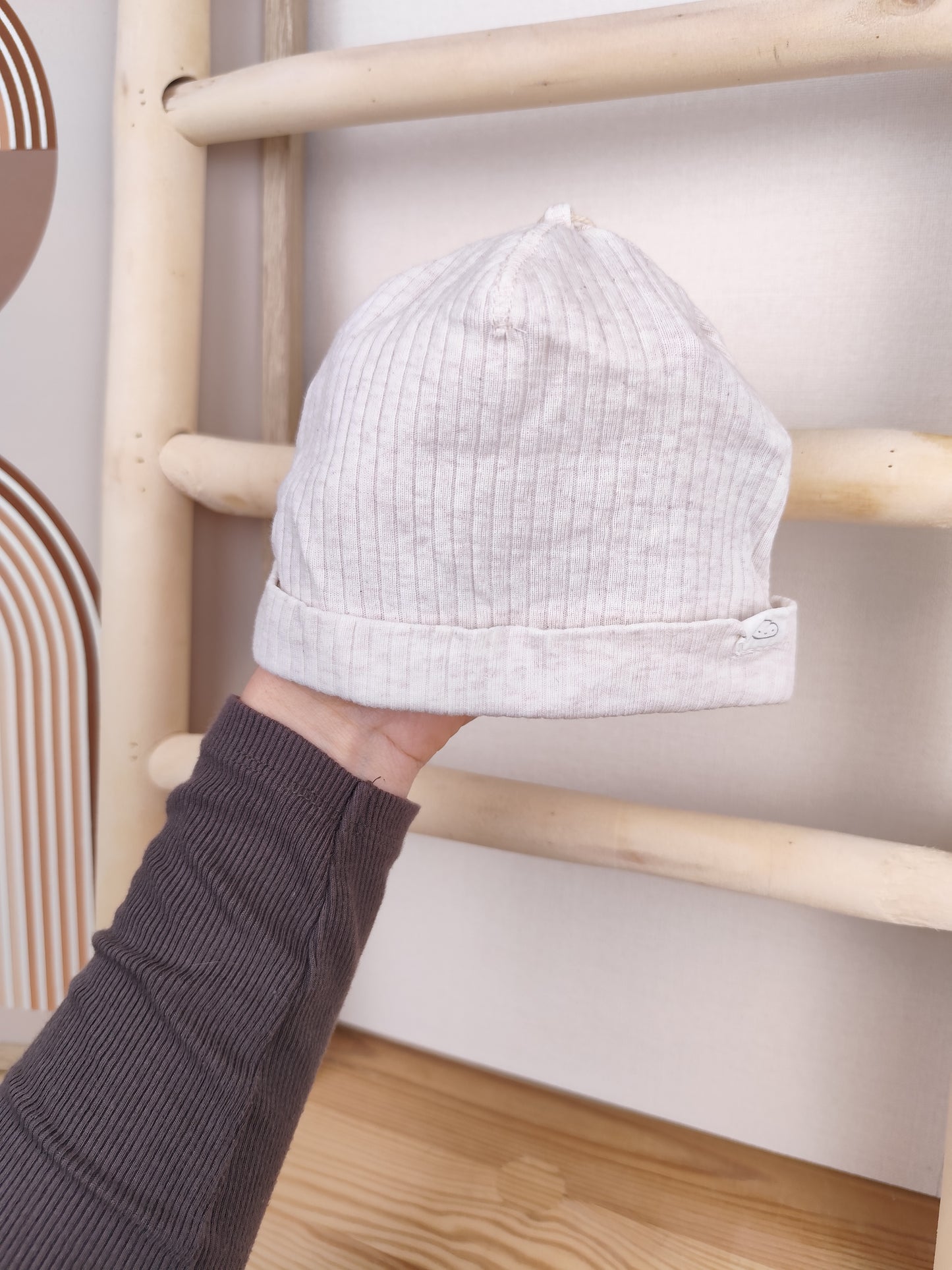 H&M Mütze - gerippt - Größe 68