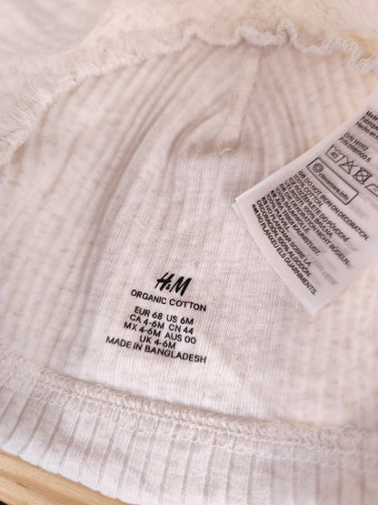 H&M Mütze - gerippt - Größe 68
