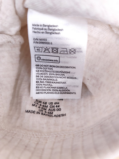 H&M Mütze - gerippt - Größe 68