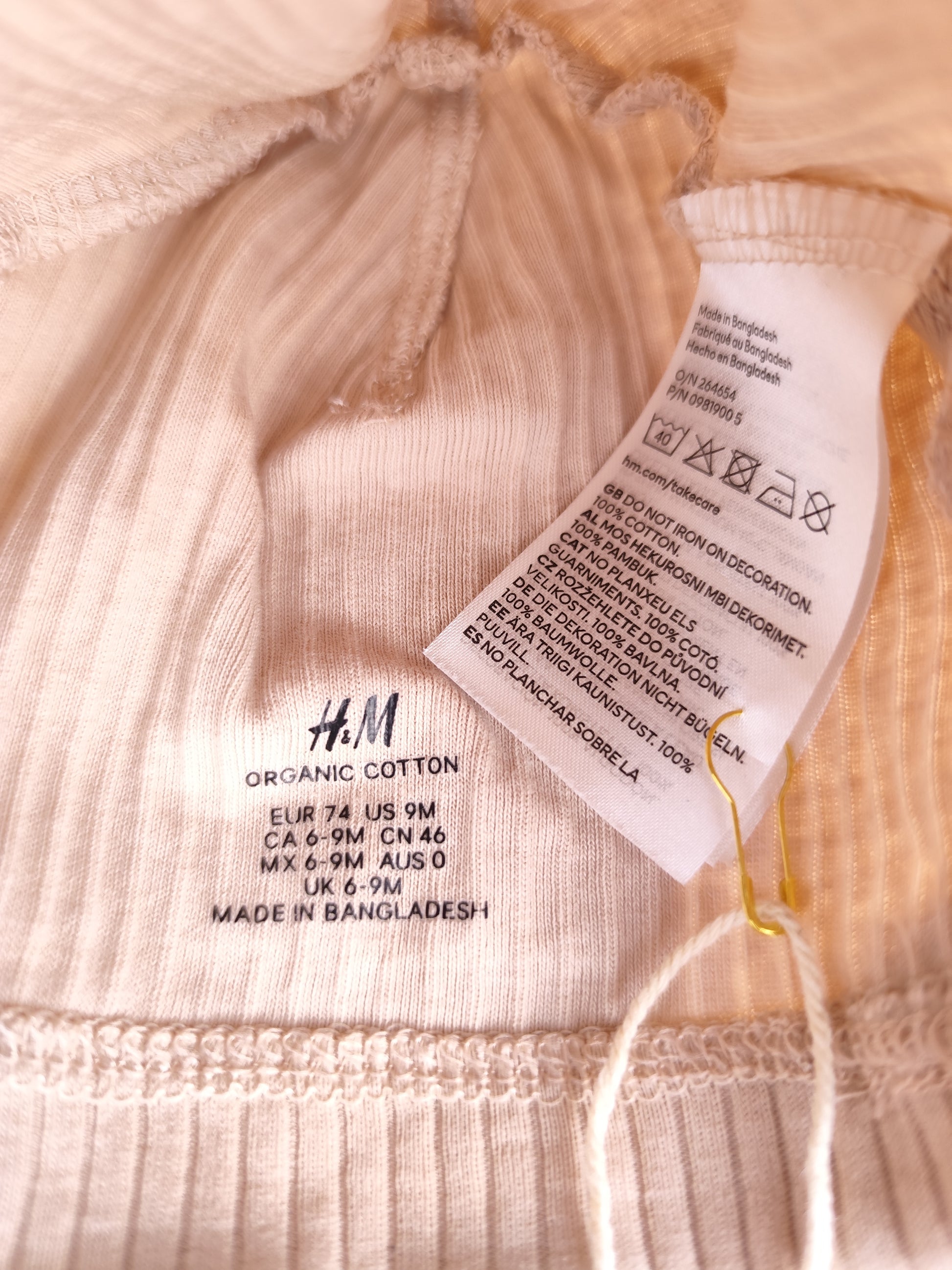 H&M Mütze - gerippt - Größe 74