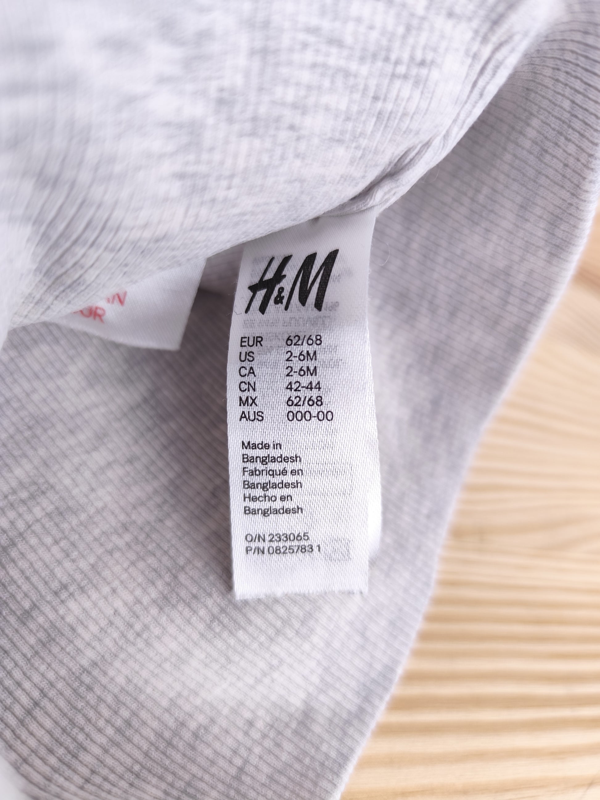 H&M Mütze - gerippt - Größe 62/68