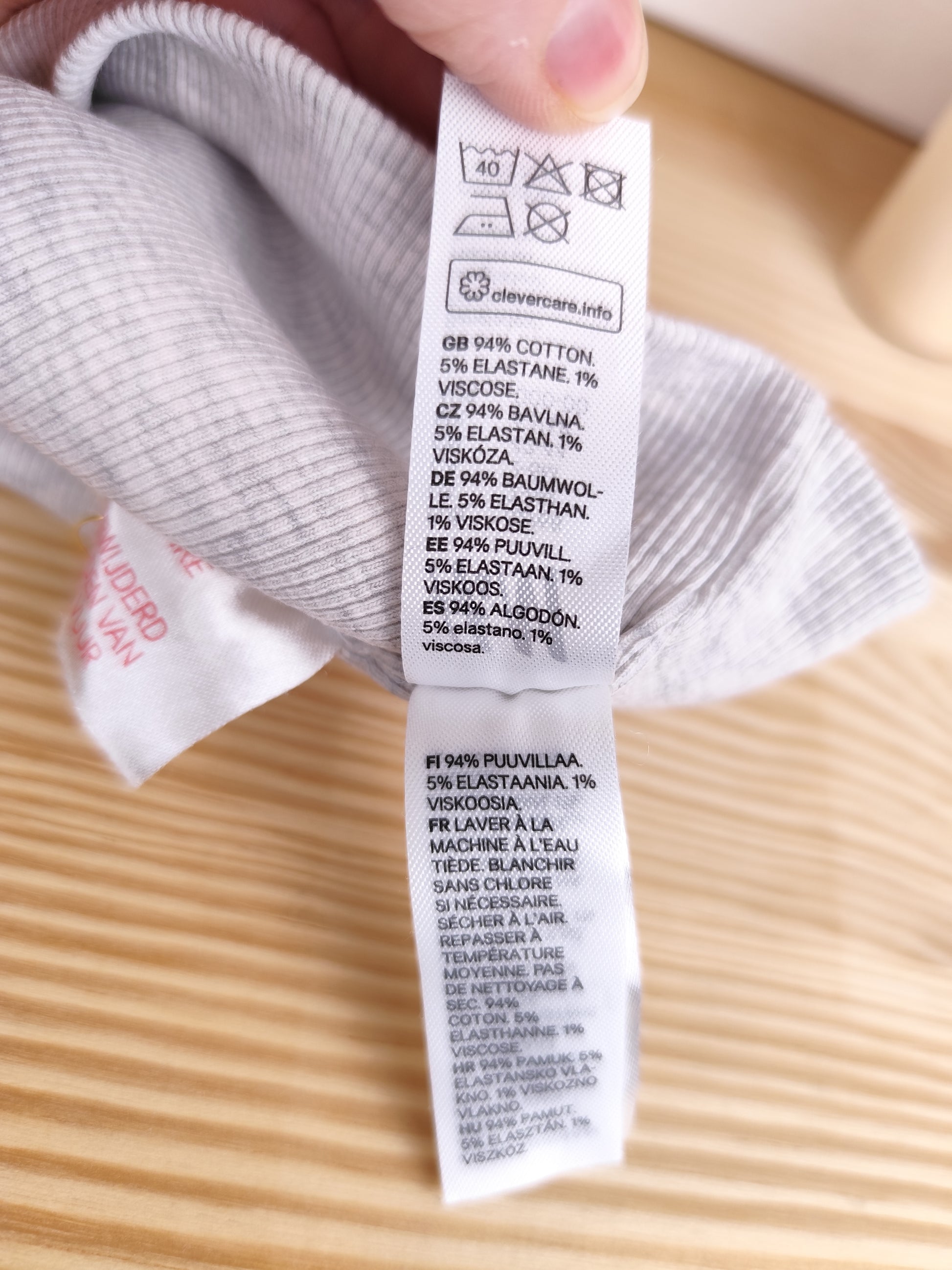 H&M Mütze - gerippt - Größe 62/68