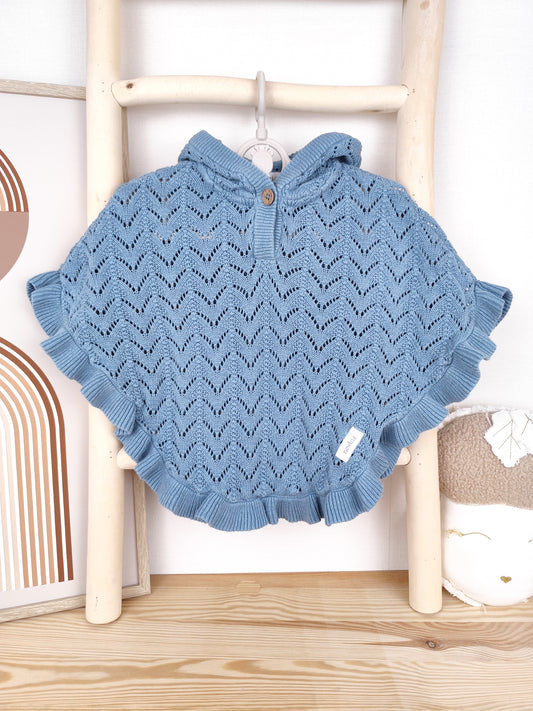 Newbie Poncho - Strick - Größe 86/92 (B-Ware)