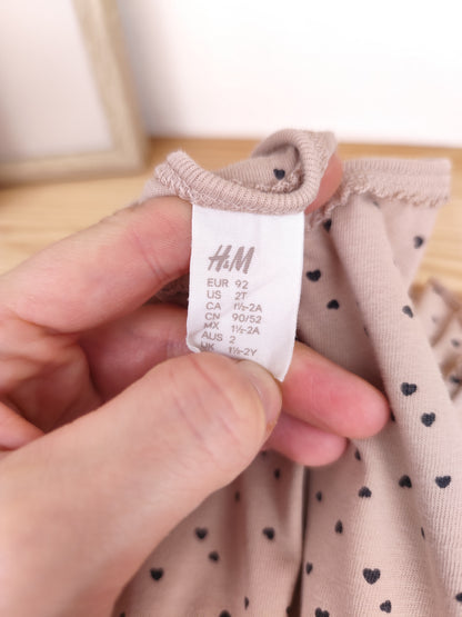 H&M Body - Herzen - Größe 92