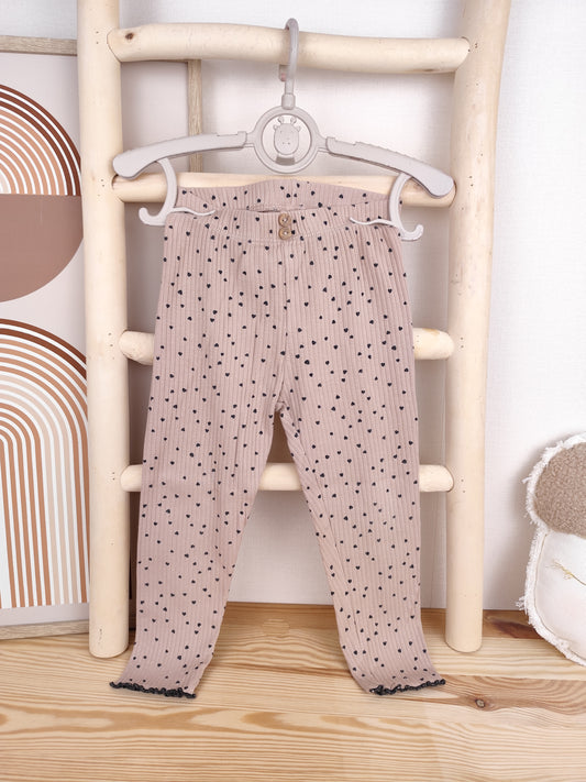 H&M Leggings - Herzen - Größe 92 (B-Ware)