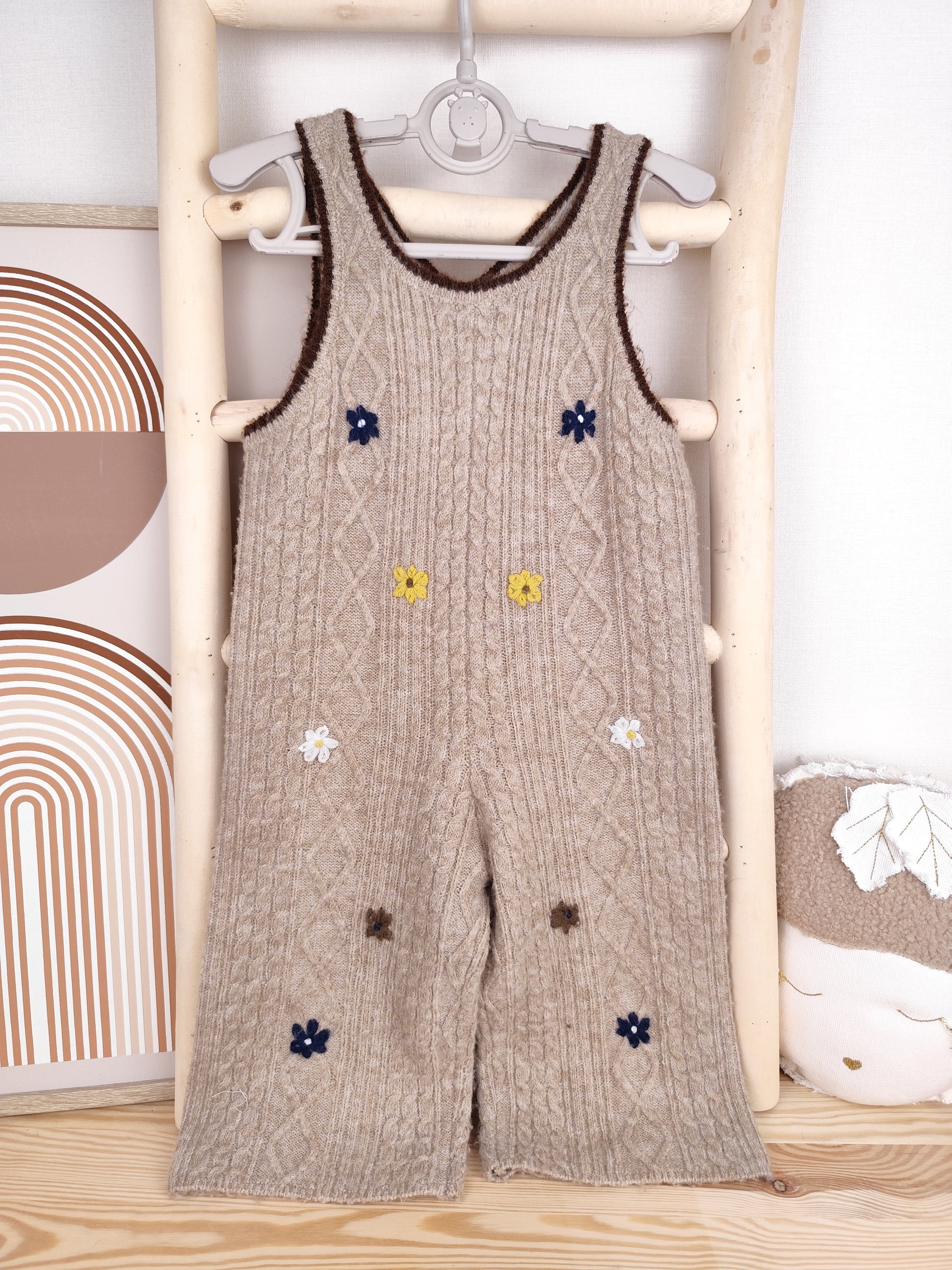 Zara Jumpsuit - Blumen - Größe 86