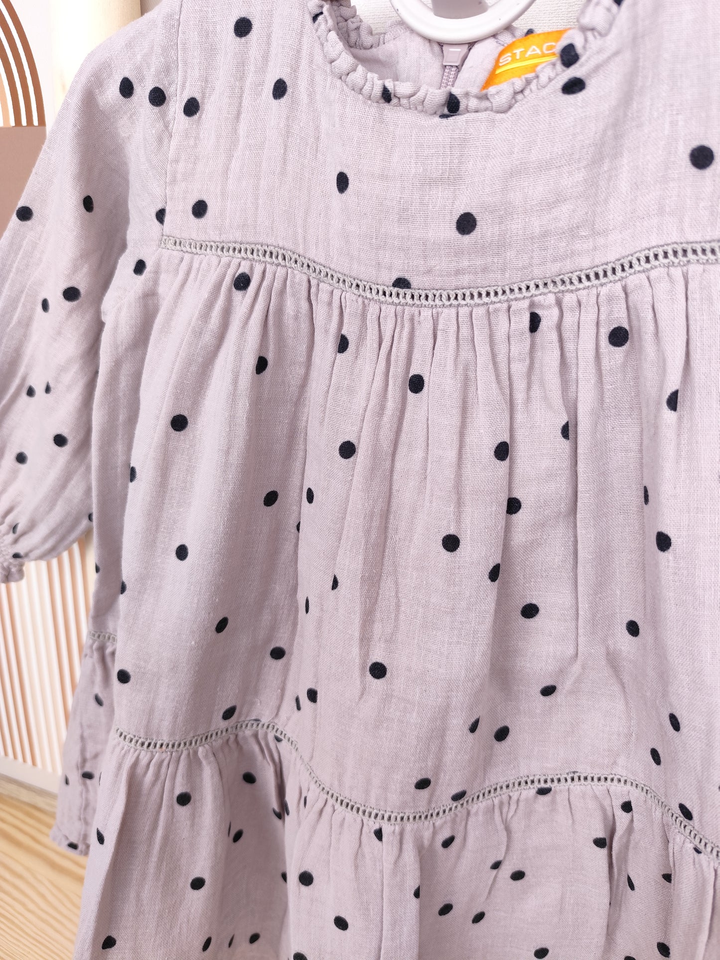 Staccato - Kleid - gepunktet - Größe 80