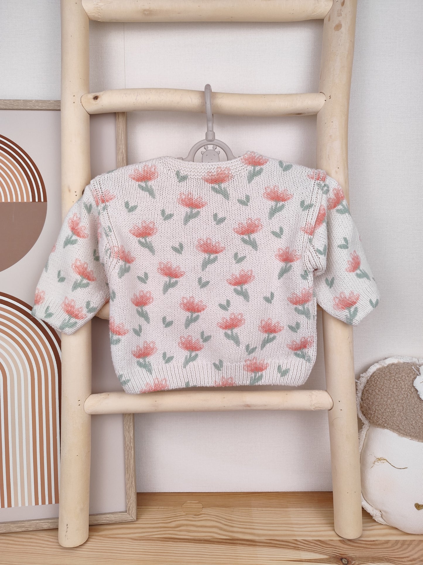 Zara - Pullover - Blumen - Größe 68