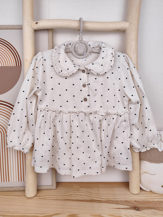 Topomini - Kleid - Punkte - Größe 86