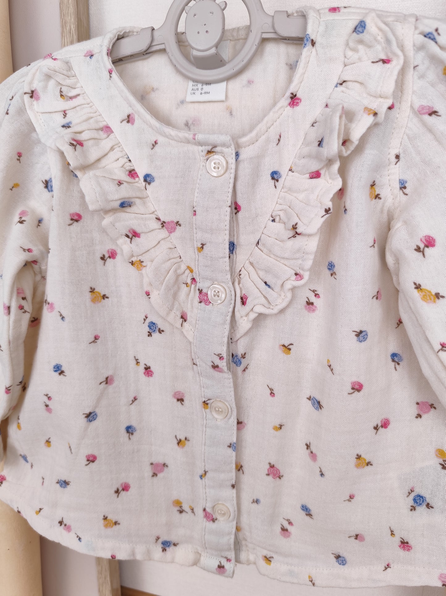 H&M - Bluse - Blumen - Größe 74