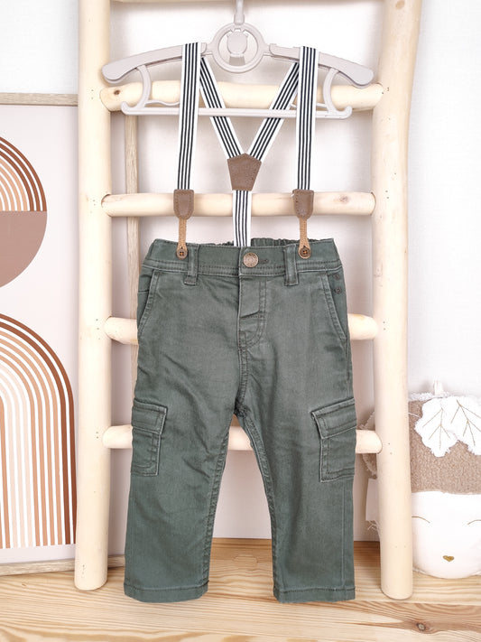 H&M - Hose mit Hosenträgern - Größe 74