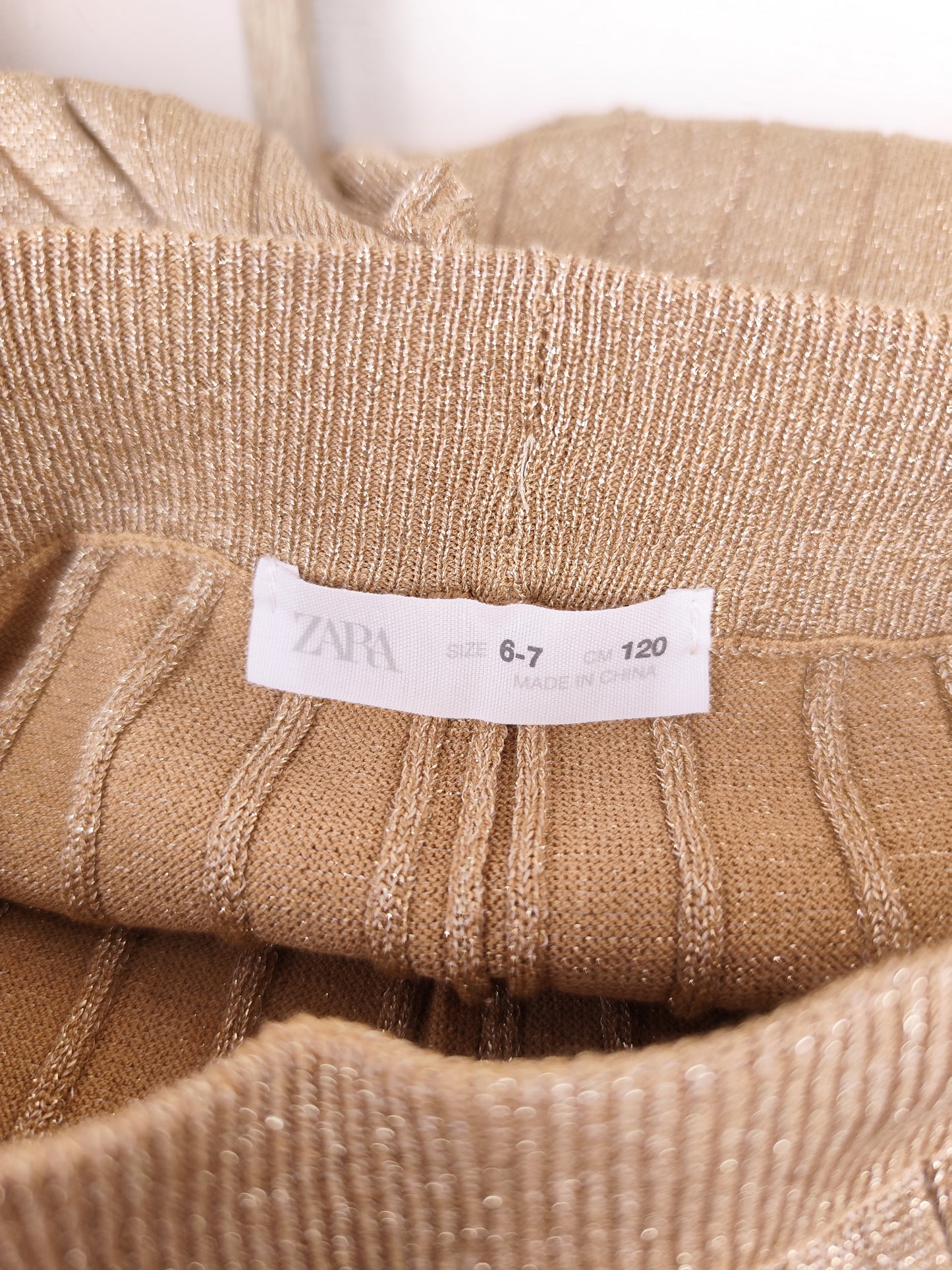 Zara - Hose - Glitzer - Größe 120