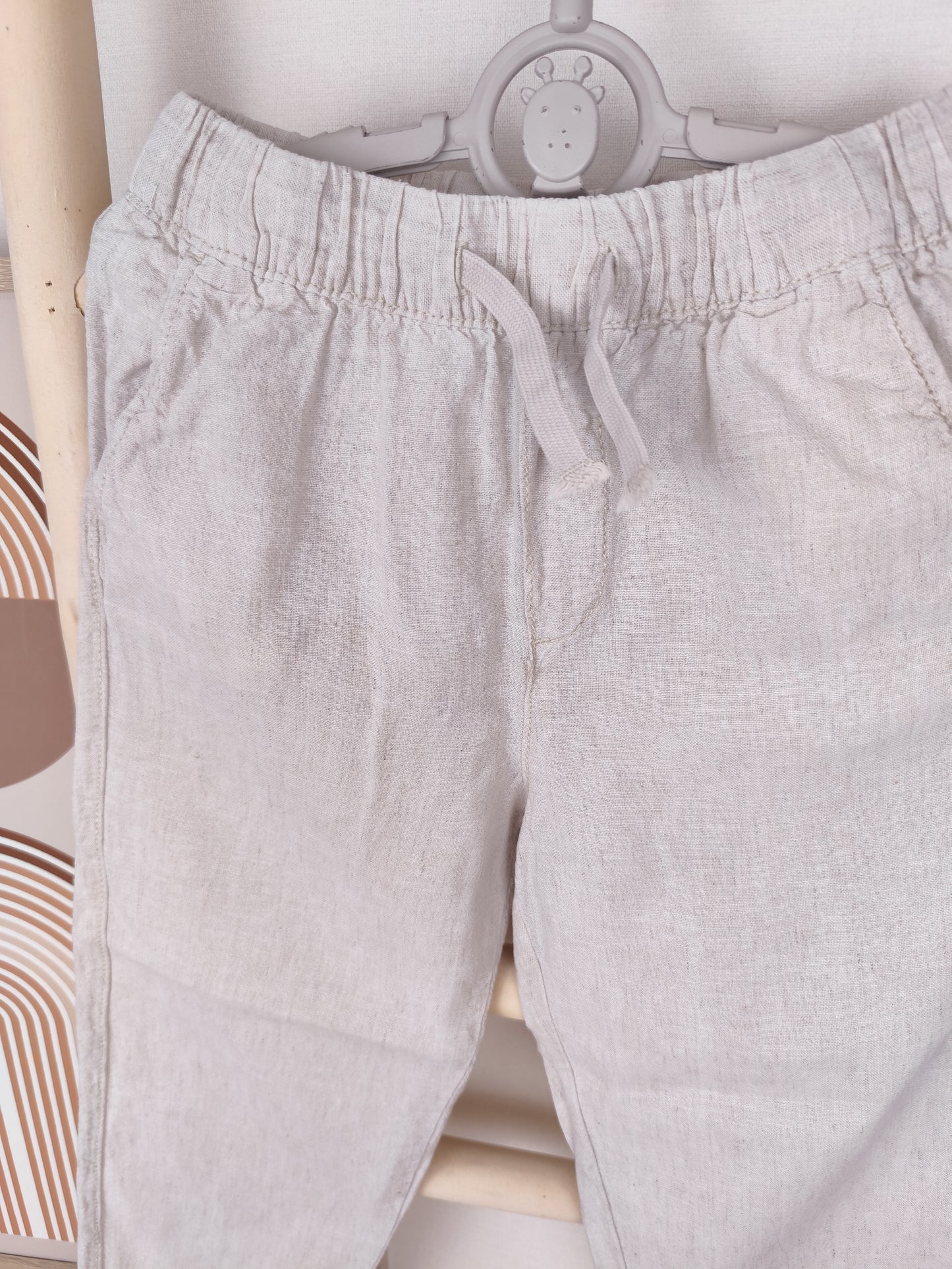 H&M - Hose - Leinenmix - Größe 104