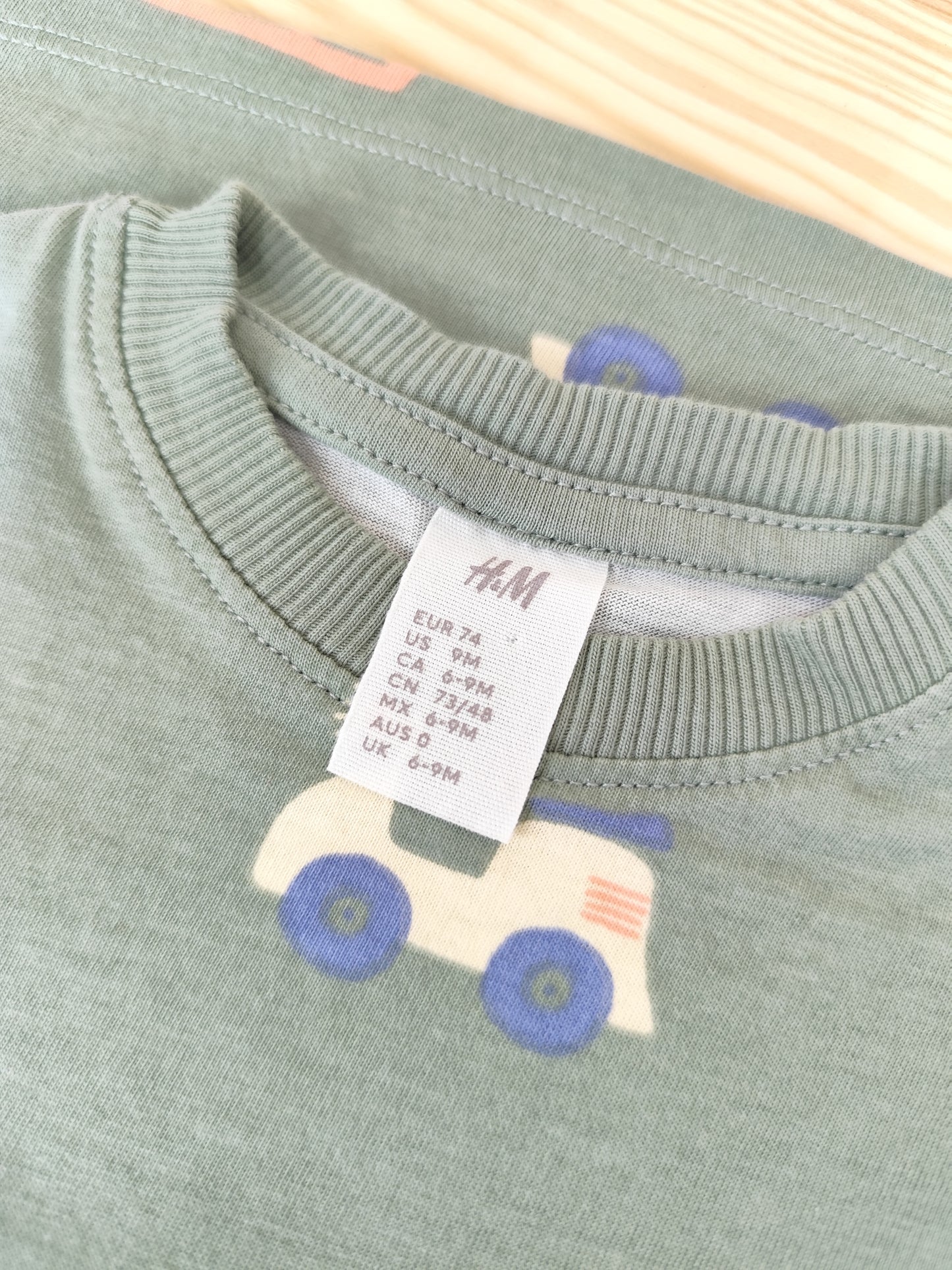 H&M - T-Shirt - Auto - Größe 74