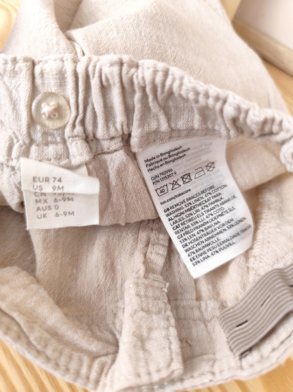 H&M - Shorts Leinenmix - Größe 74