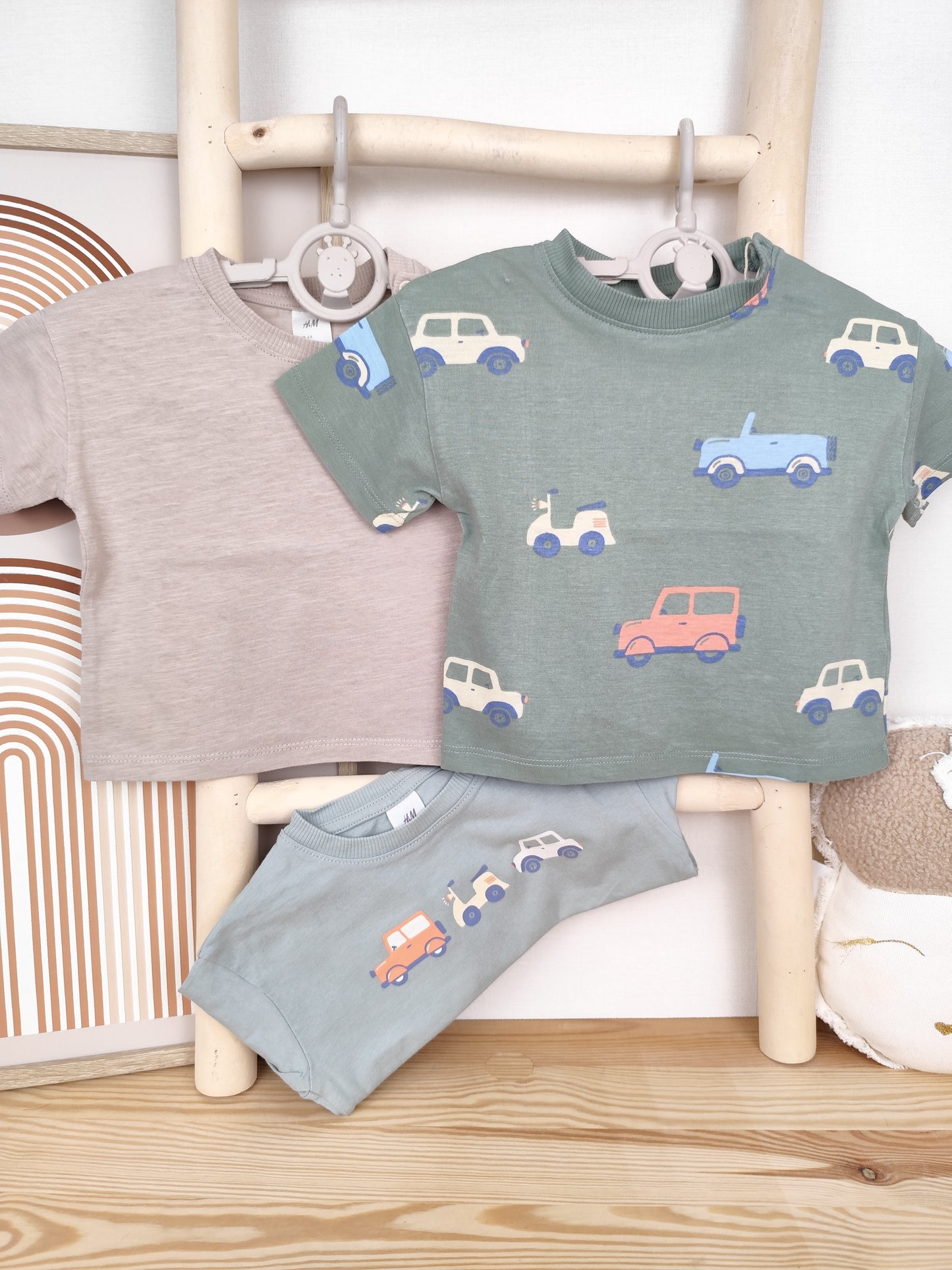 H&M - 3 T-Shirts - Größe 68