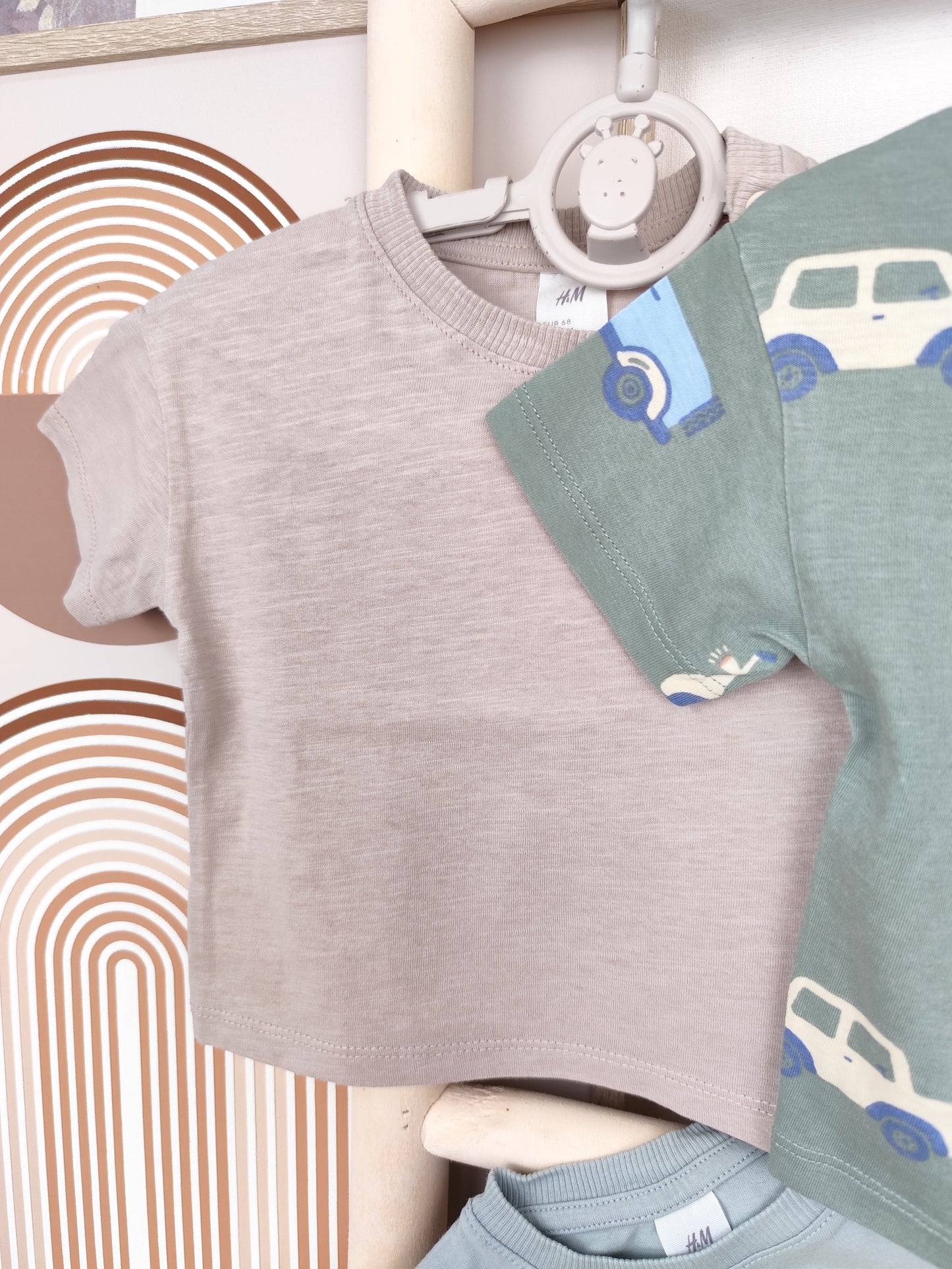 H&M - 3 T-Shirts - Größe 68