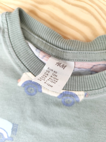 H&M - T-Shirt - Auto - Größe 80