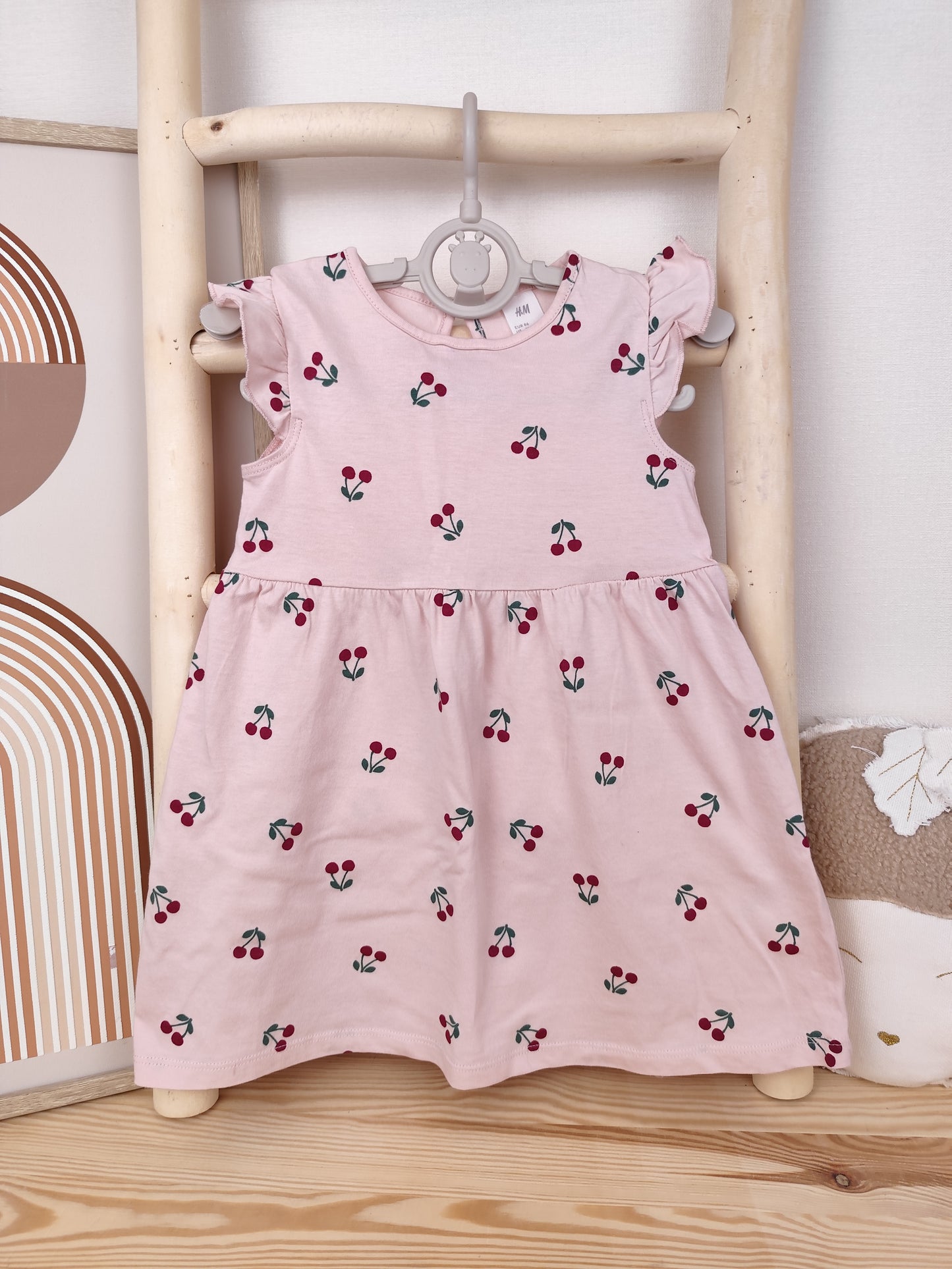 H&M - Kleid - Kirschen - Größe 86
