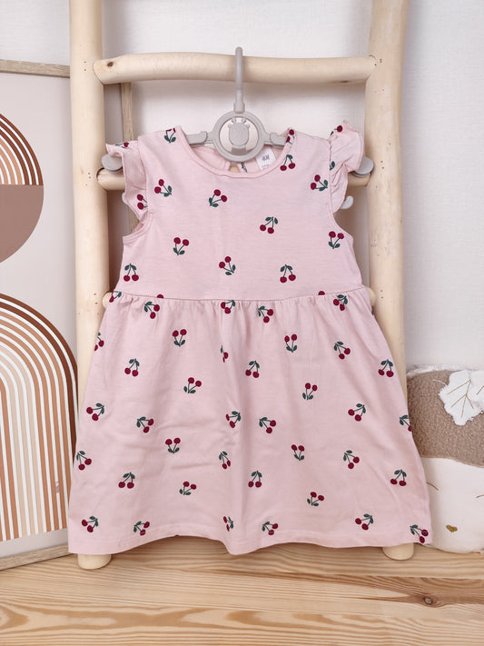 H&M - Kleid - Kirschen - Größe 86