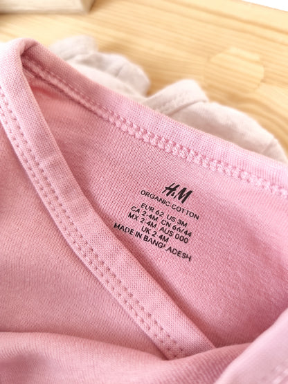 H&M - 3 Bodys - Größe 62