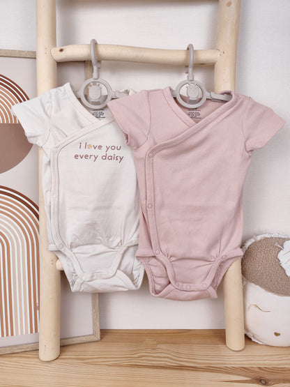 H&M - 2 Bodys - Größe 68 (B-Ware)