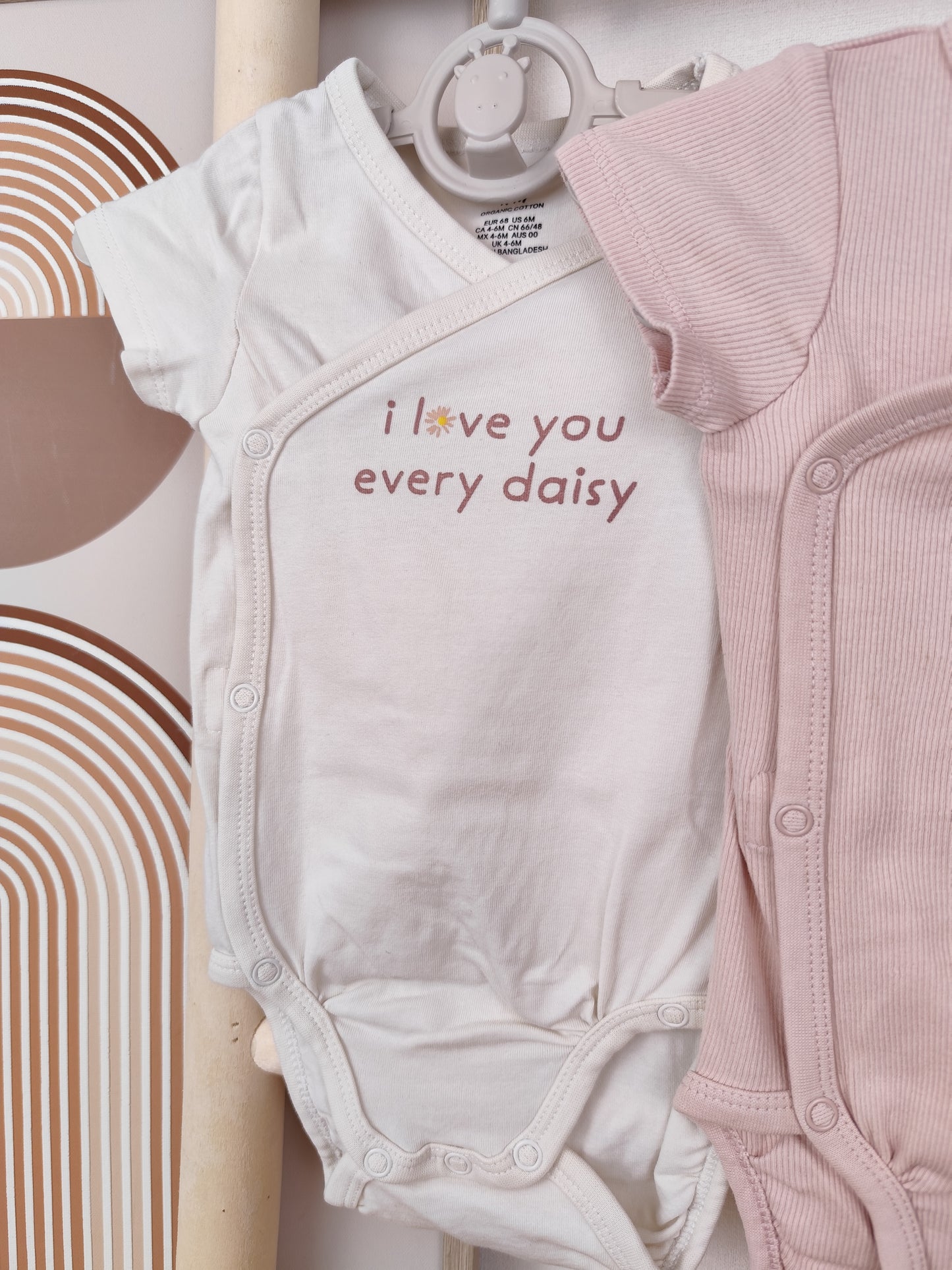 H&M - 2 Bodys - Größe 68 (B-Ware)