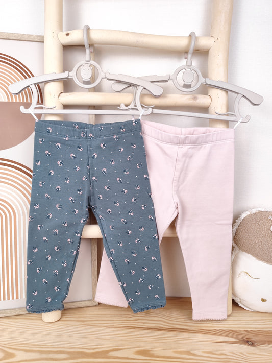 C&A - 2 Leggings - gefüttert - Größe 80