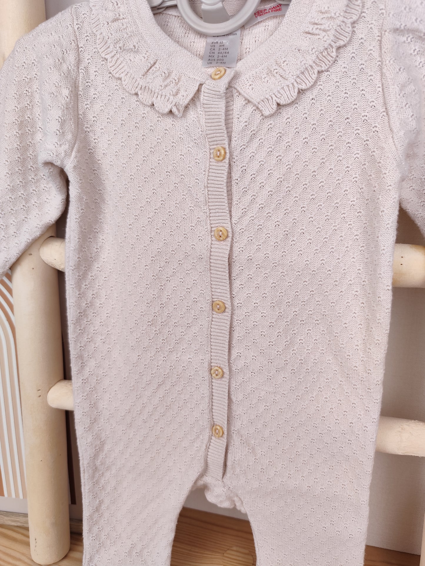 H&M - Strampler - Strick - Größe 62
