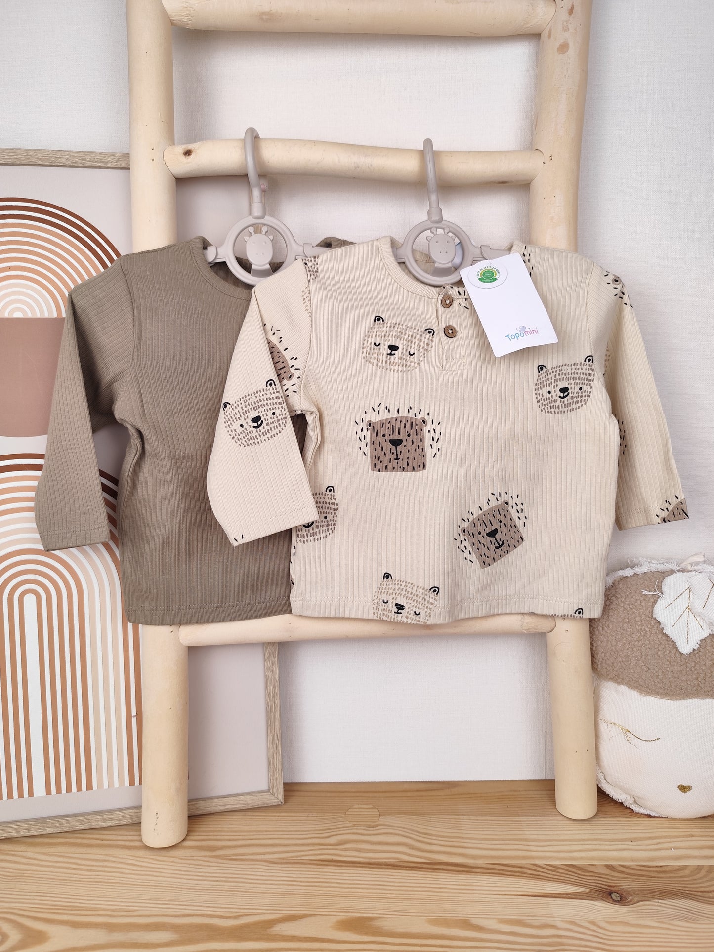 Topomini - 2 Langarmshirts - Größe 62/68