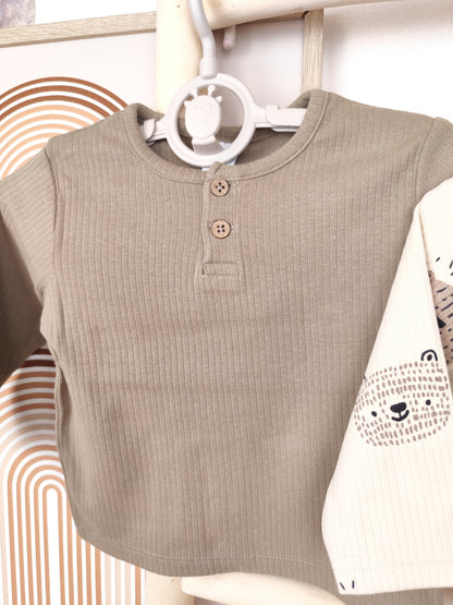 Topomini - 2 Langarmshirts - Größe 62/68