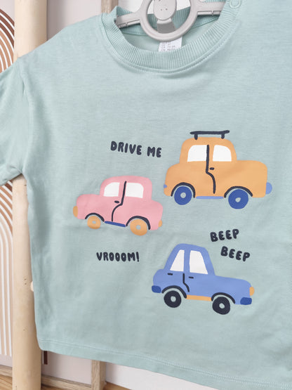 H&M - T-Shirt - Autos - Größe 92