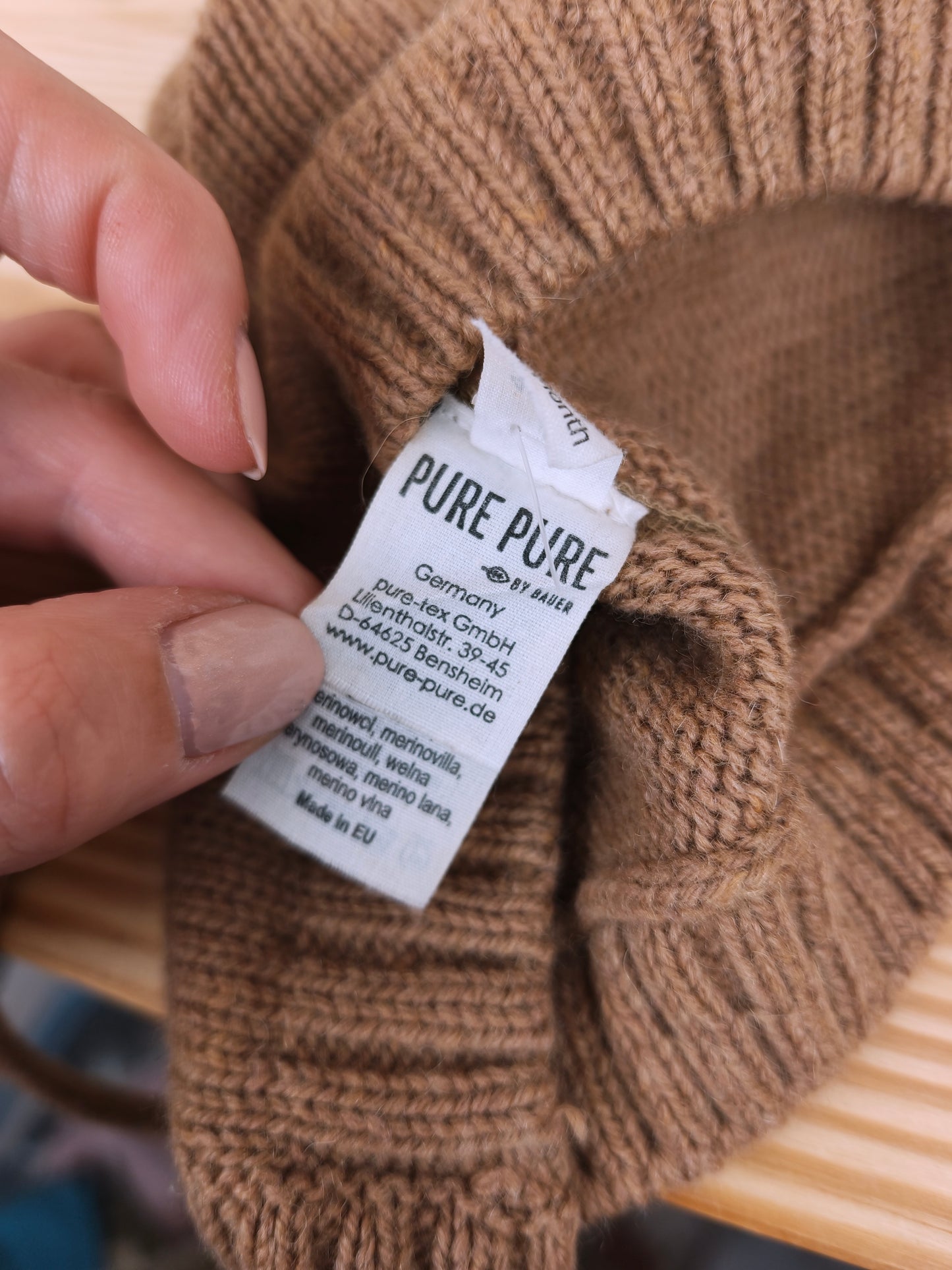 Pure Pure - Mütze - Größe 4-8 Monate