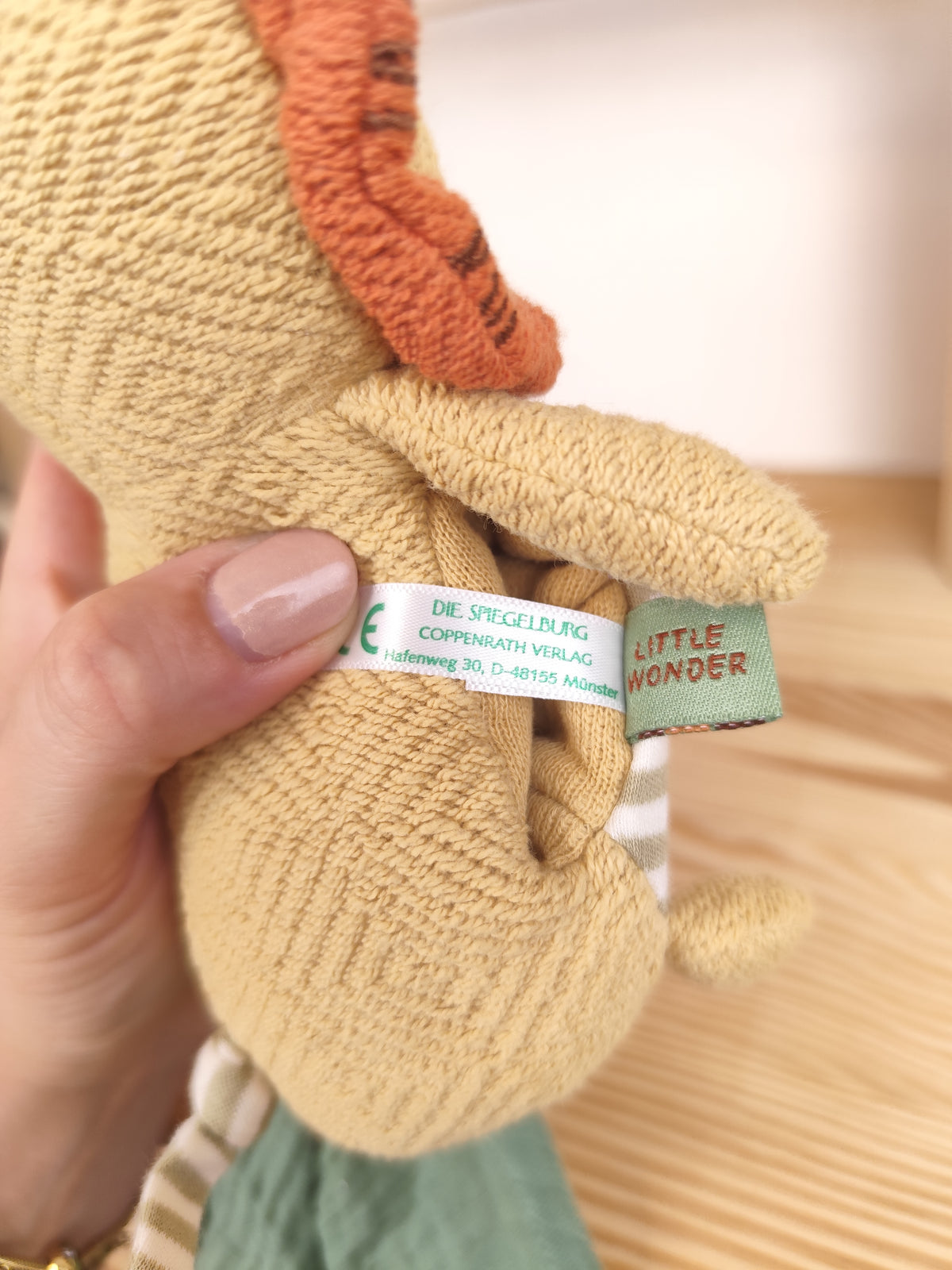 Kuscheltier mit Schnuffeltuch