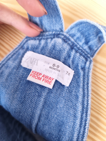 Zara - Latzhose - gefüttert - Größe 74